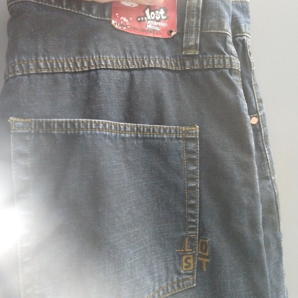 LOST Surf Co Baggy new Indigo blue jeans rare !! New